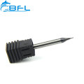 BFL CNC 2 Fraises en carbure de tungstène Micro Fraises en bout 0.1mm